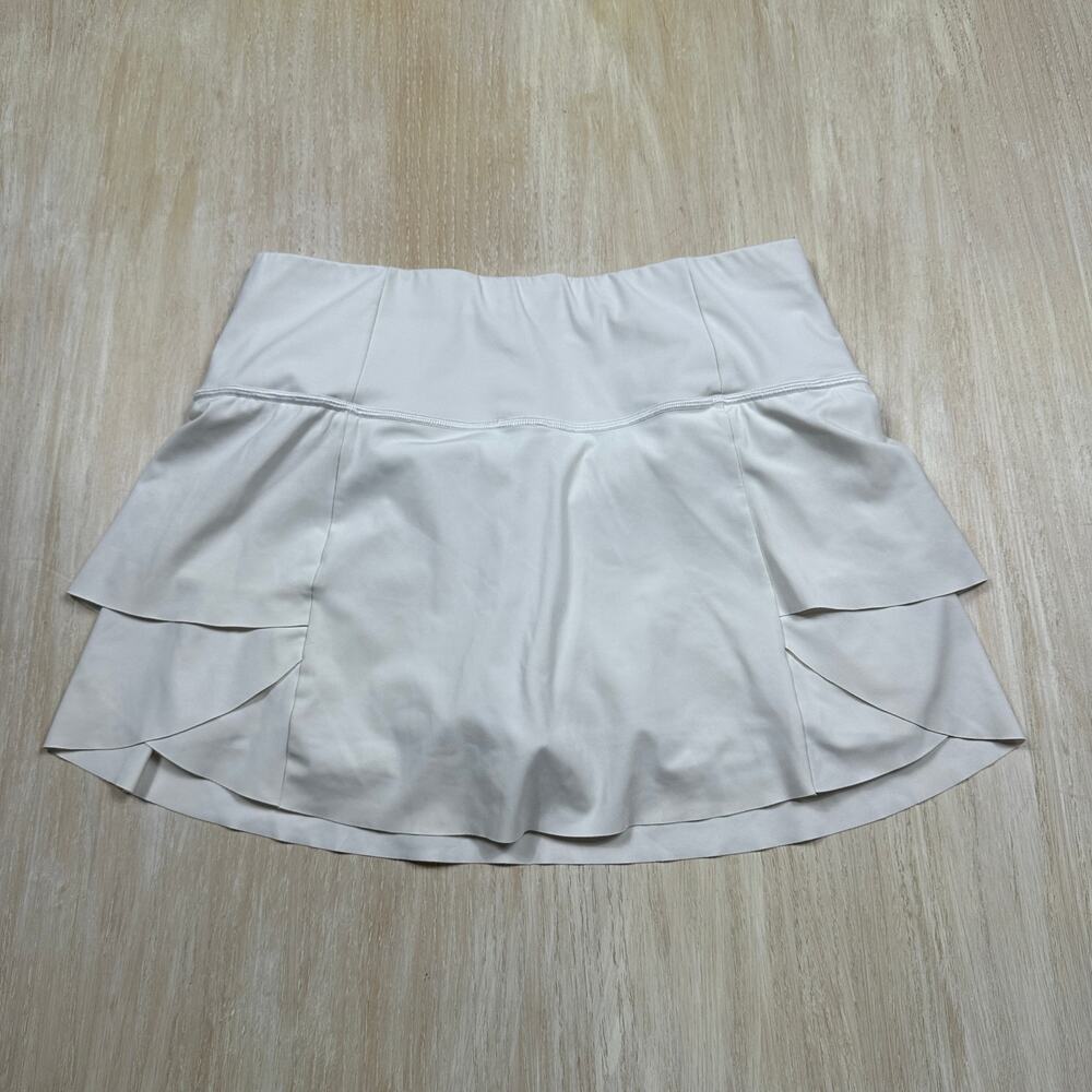 Athleta White Momentum Golf Tennis Activewear Athleisure Stretch Skort Small